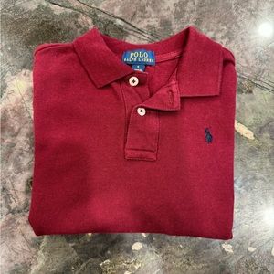 🐎RALPH LAUREN: Boys, long sleeve polo shirt🐎